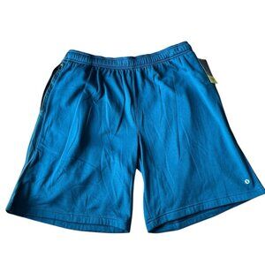 Xersion Mens XL Blue Basketball Shorts Quick Dry Fleece Pockets Drawstring NWT